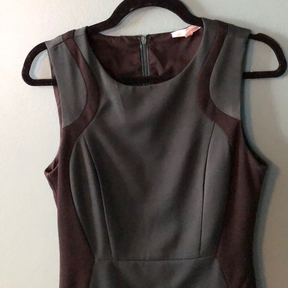 Sheath black and green dress